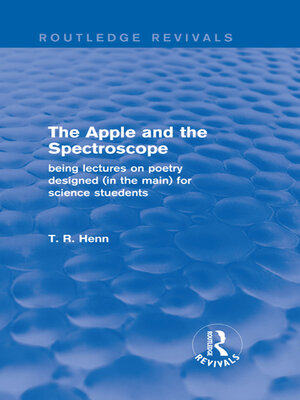 cover image of The Apple and the Spectroscope (Routledge Revivals)